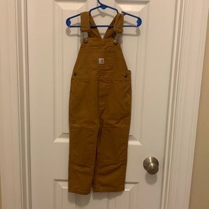 Boy 2t carhartt bib overalls